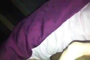 Japanese floozy takes my dark curved cock in her face hole and jerks it off