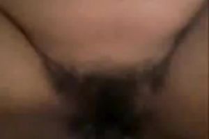 I fuck her bushy cum-hole and stimulate her clitoris to make her cum