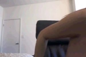 Hot tempered brunette hair in glasses enjoys riding sex machine