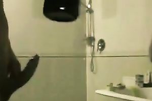Svelte quite nice and playful GF of my buddy is known as washroom sex fan