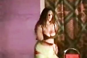 Sexy dilettante Lahaori floozy in erotic dance on the stage