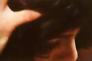 Hot classic porn with alluring shaggy brunette hair slut