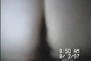 Check out the pale skin large booty of my amateur wife on intimate tape