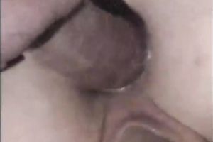 Juicy golden-haired teen is horny about getting sandwiched by two men