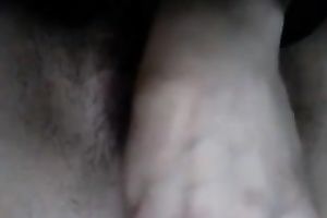 I love petting my hairy muff with a pen or any other stuff