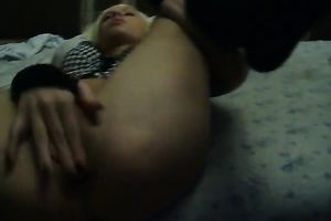 eighteen yo cute blond GF greedily blows me and finger copulates her cooch