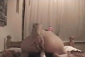 Skinny and indecent wench with wonderful booty masturbates on my daybed