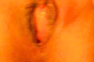 Nasty aged hotwife shows off her moist strong cunt during the time that film her closeup