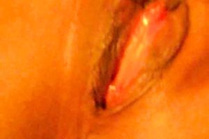 Nasty aged hotwife shows off her moist strong cunt during the time that film her closeup