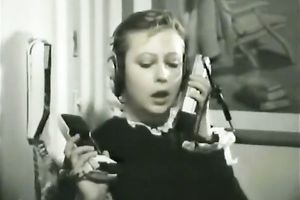 This sex crazed bitch with shaggy hair likes the attention of 2 dudes