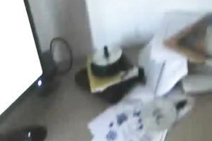 Submissive white blonde housewife eats dark large dong on web camera