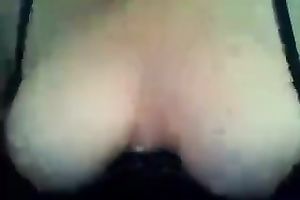 Slutty anonymous girl demonstrates her juicy knockers
