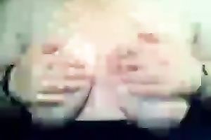 Slutty anonymous girl demonstrates her juicy knockers