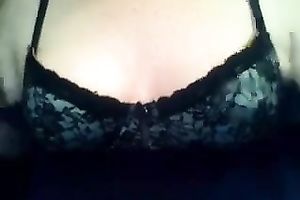 Slutty anonymous girl demonstrates her juicy knockers