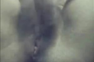 Sexy and miniature brunette hair masturbating and dildoing herself