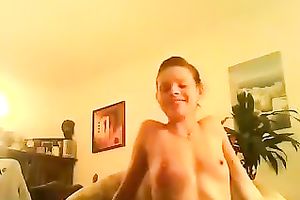 Cute French sweetheart wants to engulf dick in front of web camera