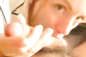 Natural usual looking honey of my ally wanked and sucked him dry