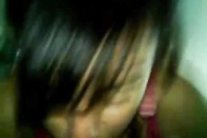 Naughty and slutty nympho sucks my wang like a dirty wench