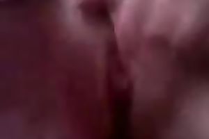 My nasty British girlfriend fingers her taut bushy quim on selfie