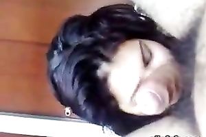 Dark-haired Asian enchantress gives her stud a priceless orall-service