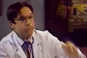 Happy dude jizzes on her boobs and then licks her cum-hole