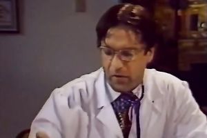 Happy dude jizzes on her boobs and then licks her cum-hole