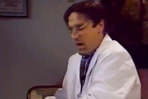 Happy dude jizzes on her boobs and then licks her cum-hole