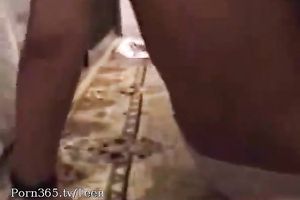 Busty and sexy non-professional Arab legal age teenager babe filmed during irrumation