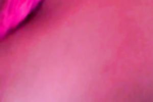Sexy dark beauty with kissable lips and large love melons masturbates love tunnel