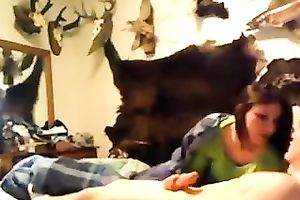 Passionate girlfriend engulfing my wang and then riding like a cowgirl