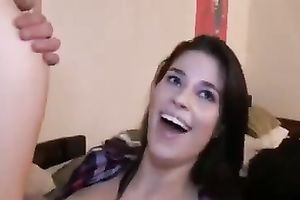 Adorable teen craves fuck as her most good ally films her on webcam