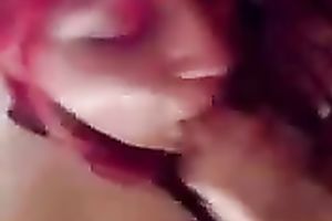 Barely legal pink haired prostitute sucks my junk like a pro