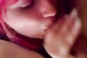 Barely legal pink haired prostitute sucks my junk like a pro