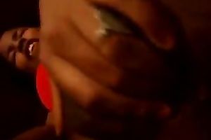 Horny Brazilian brunette hair flashes her natural quite large boobies on livecam