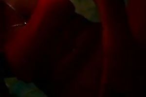 Horny Brazilian brunette hair flashes her natural quite large boobies on livecam