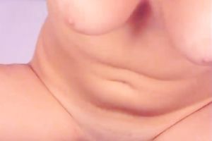 Busty and juvenile sporty slutwife on cam fingering herself