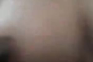 Busty quite gorgeous non-professional lusty dark brown plays with her natural mambos