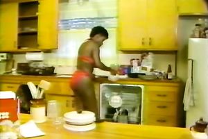 Horny honey got that big cock of her boyfriend permeating her muff