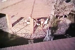 Awesome group sex on the beach with slim and lascivious golden-haired women