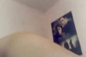 Sweet and skanky legal age teenager babe on web camera flashed her bushy bawdy cleft