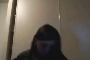 Teen flashes her bumpers in a black room on web web camera to her BF