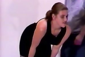 Fat bottomed charmer in sex nylons needs a worthwhile arse whipping