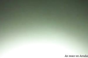 Disgusting giant breasted bulky brunette hair works on dong in inactive mode