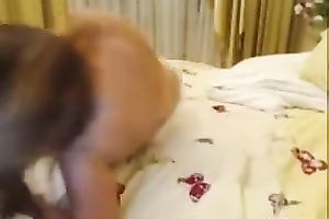 Blonde cute white honey is very proud of her huge whoppers