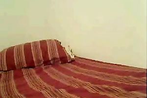 Cute skinny pallid girlie was tenderly fingering her one as well as the other holes for enjoyment