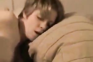 Busty blond white women gives head in 69 position and then we fuck in sideways pose