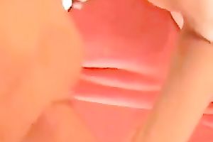 Brunette sweetheart sucked my friend's meaty schlong like a real pro