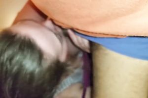 Black haired whorable wife of my ally was working on his stiff penis