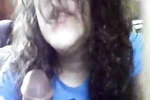 White next door babe was pleased to provide my BBC with oral pleasure