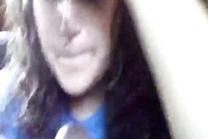 White next door babe was pleased to provide my BBC with oral pleasure